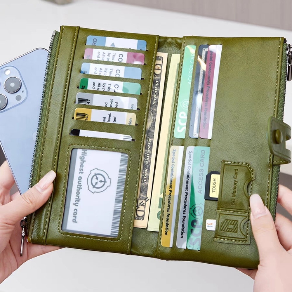 Super roomy leather wallet